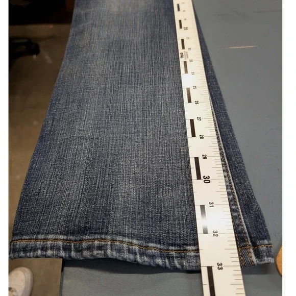 Wrangler Bootcut Jeans Womens 9x34 Dark Wash Stretch Denim 1009MWZAH - Picture 12 of 12